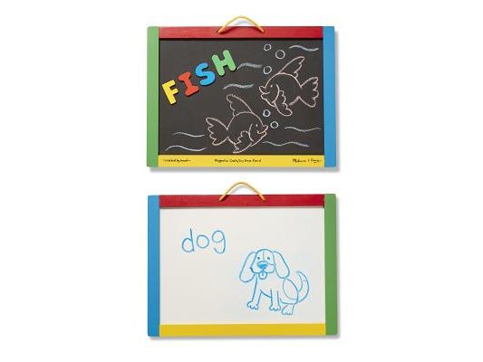 Melissa & Doug Magnetic Chalkboard/Dry-Erase Board (Uppercase)
