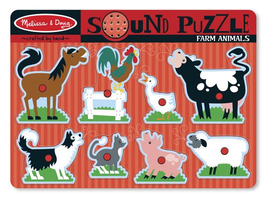 Farm Animals Sound Puzzle - 8 Pieces [With Battery]