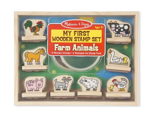 My First Wooden Stamp Set - Farm Animals