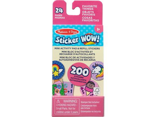 Sticker Wow! Mini Activity Pad with Refill Stickers - Favorite Things