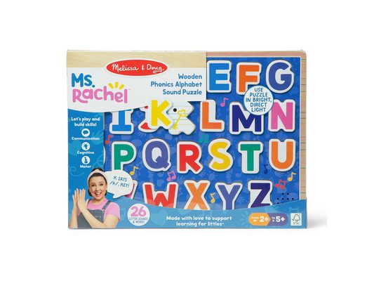 Melissa & Doug Ms. Rachel Alphabet Phonics Puzzle [With Battery]