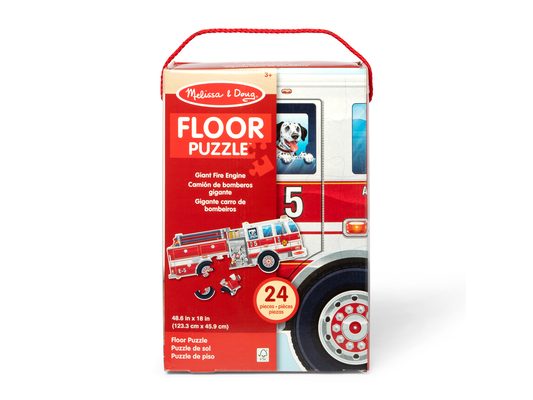 New! Giant Fire Truck 24pcs Floor Puzzle