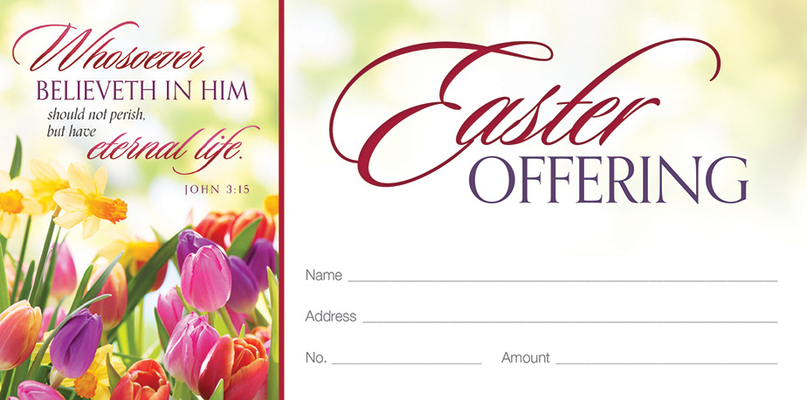 Whosoever Believeth in Him - Easter Offering Envelope - John 3:15