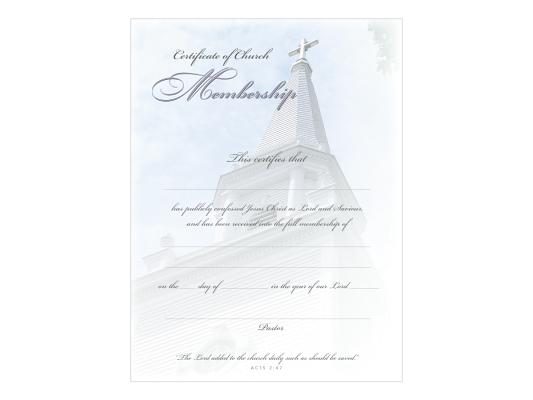 Church Membership Certificate [With Envelopes] [With Envelopes]