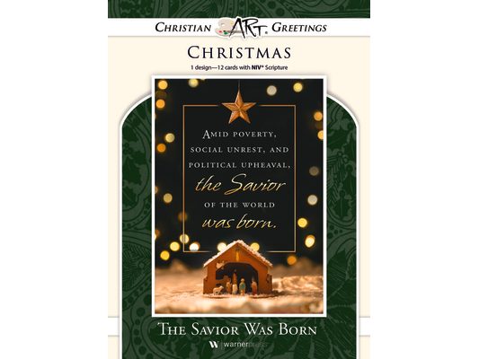 Boxed Cards - Christmas - Solid - The Savior of the World Was Born