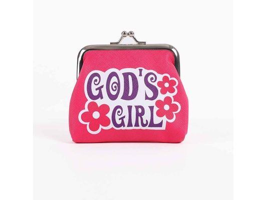 Coin Purse God's Girl Pink