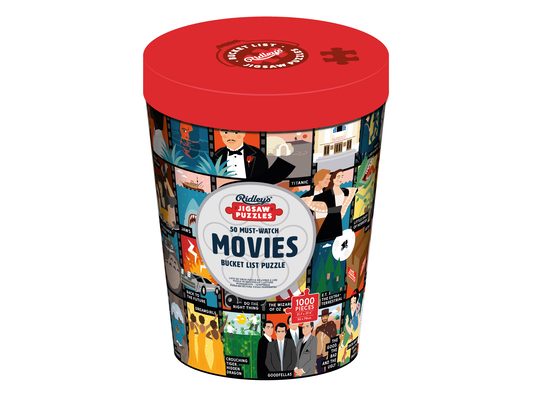 50 Must-Watch Movies Bucket List 1000-Piece Puzzle