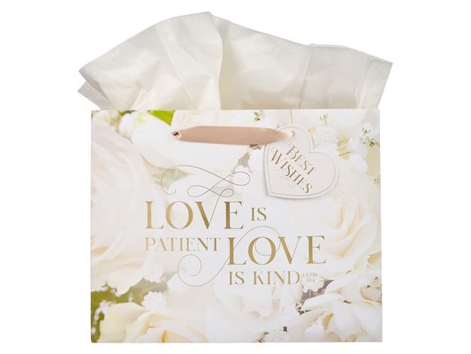 Gift Bag Lg Landscape Mr. & Mrs. Love 1 Cor. 13:4