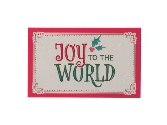 Pass Around Cards Joy to the World Luke 2:10