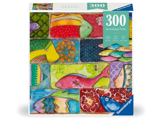 Puzzle Moments: Splashy Fish Tiles 300 Piece Puzzle