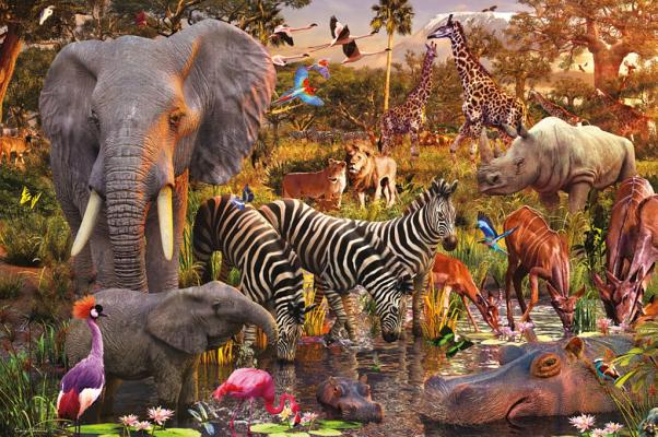 African Animal World 3000 PC Puzzle