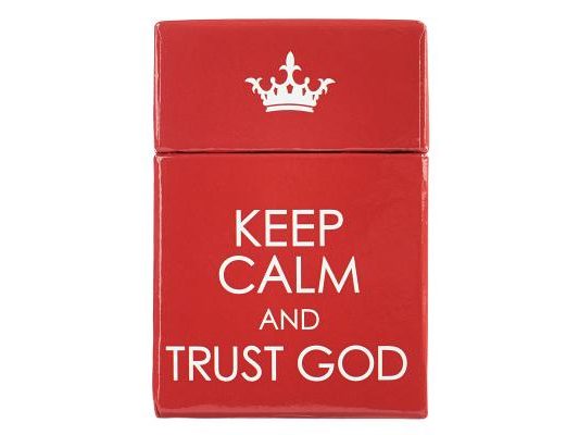 Keep Calm & Trust God, a Box of Blessings