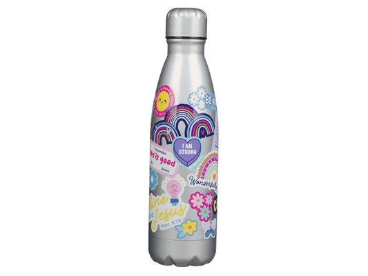 Water Bottle SS Silver Shine for Jesus Matt. 5:16