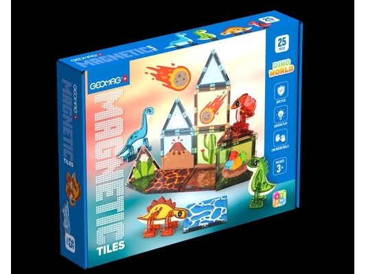 Geomag Magnetic Tiles Dino World 25 New 2026