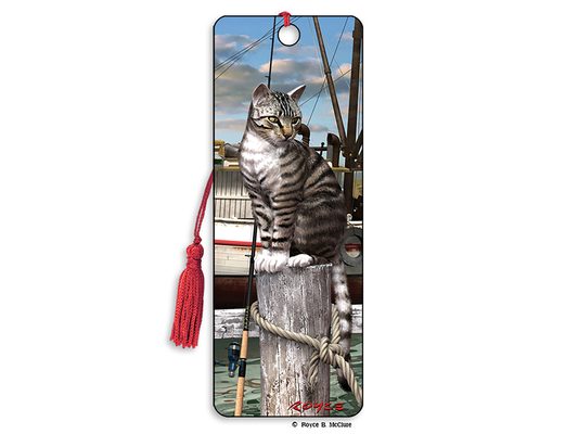 Royce 3D Bookmark - Wharf Cat