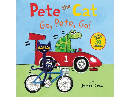 Pete the Cat: Go, Pete, Go!: Includes Over 30 Stickers!