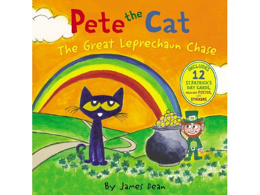 Pete the Cat: The Great Leprechaun Chase: Includes 12 St. Patrick's Day Cards, Fold-Out Poster, and Stickers!