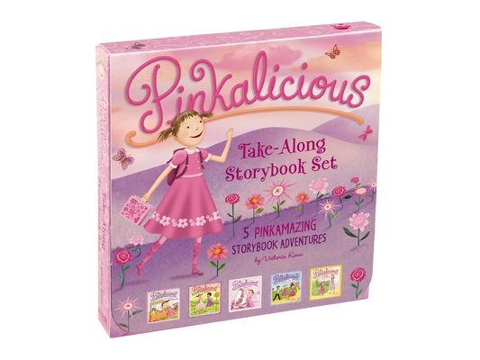 The Pinkalicious Take-Along Storybook Set: Tickled Pink, Pinkalicious and the Pink Drink, Flower Girl, Crazy Hair Day, Pinkalicious and the New Teache