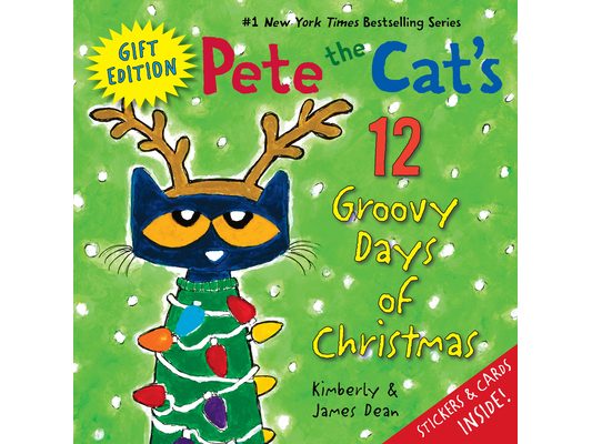 Pete the Cat's 12 Groovy Days of Christmas Gift Edition: Includes Stickers and Holiday Cards! a Christmas Holiday Book for Kids