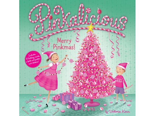 Pinkalicious: Merry Pinkmas: A Christmas Holiday Book for Kids [With Stickers and 8 Holiday Cards and Fold Out Poster]