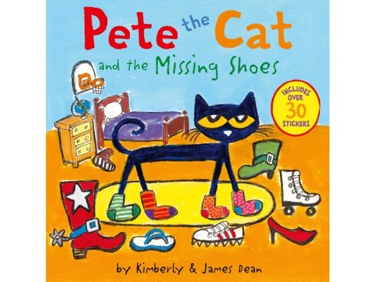 Pete the Cat and the Missing Shoes: Includes Over 30 Stickers