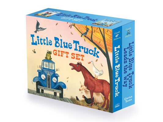 Little Blue Truck 2-Book Gift Set: Little Blue Truck Board Book, Little Blue Truck Leads the Way Board Book
