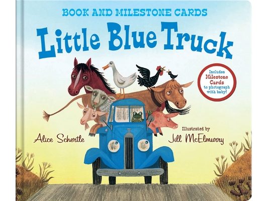 Little Blue Truck Milestone Edition: Book and Milestone Cards