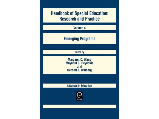 Handbook of Special Education: Emerging Programs