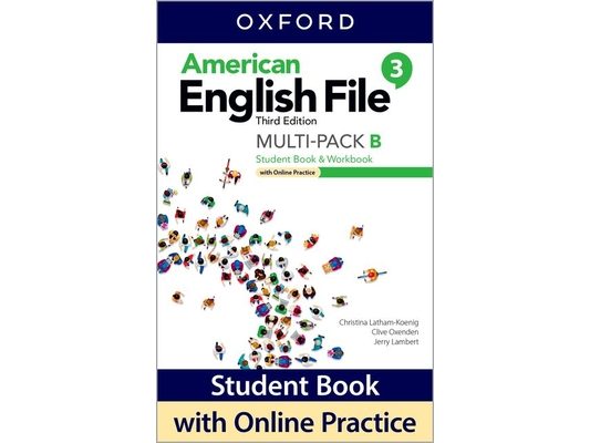 American English File Level 3 Student Book/Workbook Multi-Pack B with Online Practice