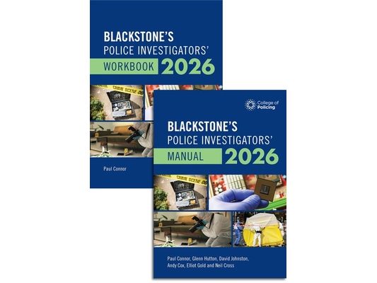 Blackstone's Police Investigators' Manual and Workbook 2026 Pack