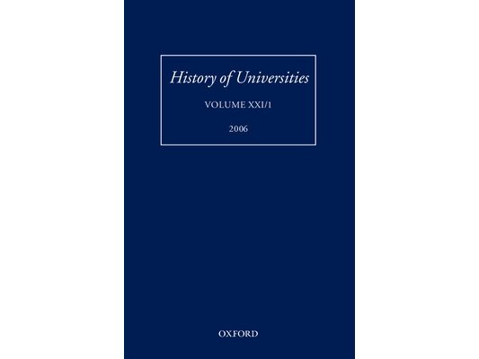 History of Universities: Volume XXI/1