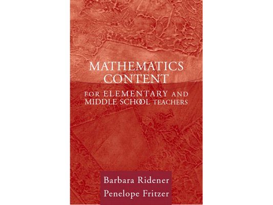 Mathematics Content for Elementary and Middle School Teachers