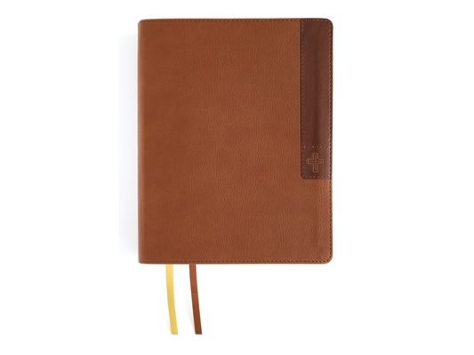 Niv, Journal the Word Bible (Perfect for Note-Taking), Large Print, Leathersoft, Brown, Red Letter, Comfort Print: Reflect, Take Notes, or Create Art