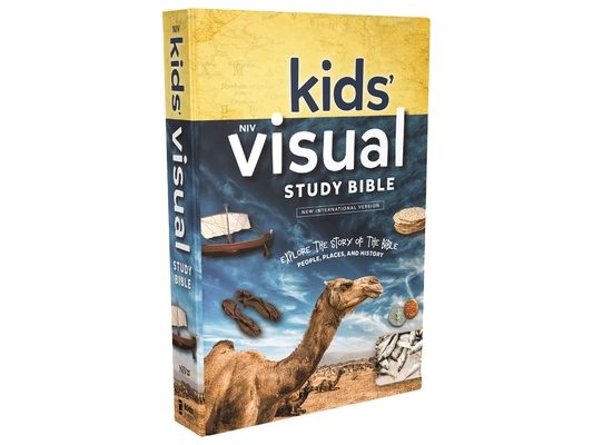 Niv, Kids' Visual Study Bible, Hardcover, Blue, Full Color Interior: Explore the Story of the Bible---People, Places, and History
