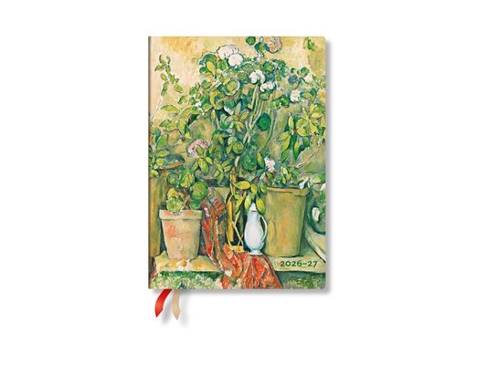 2027 Cezanne's Terracotta Pots and Flowers MIDI Horizontal Hardcover 18-Month Weekly Planner, 208pg, 80gsm by Paperblanks