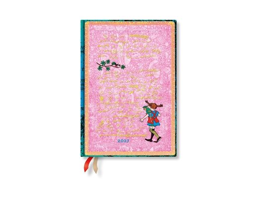 2027 Astrid Lindgren, Pippi Longstocking MIDI Hardcover 12-Month Daily Planner, 416pg, 80gsm by Paperblanks (Embellished Manuscripts Collection)