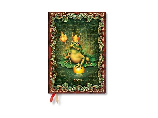 2027 the Brothers Grimm, Frog Prince MIDI Horizontal Hardcover 12-Month Weekly Planner, 160pg, 100gsm by Paperblanks (Fairy Tale Collection)
