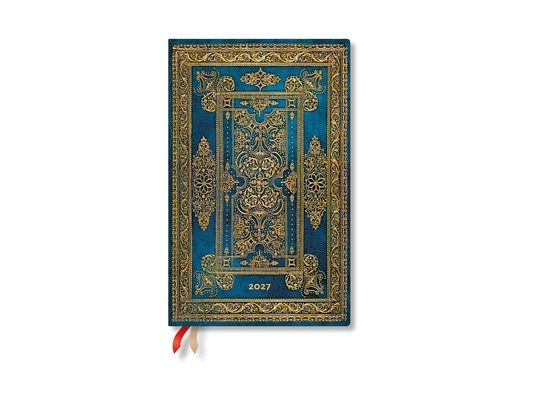 2027 Blue Luxe Maxi Horizontal Hardcover 12-Month Weekly Planner, 160pg, 100gsm by Paperblanks (Luxe Design)