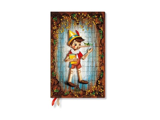 2027 Carlo Collodi, Pinocchio Maxi Horizontal Hardcover 12-Month Weekly Planner, 160pg, 100gsm by Paperblanks (Fairy Tale Collection)