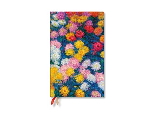 2027 Monet's Chrysanthemums Maxi Vertical Hardcover 12-Month Weekly Planner, 160pg, 100gsm by Paperblanks