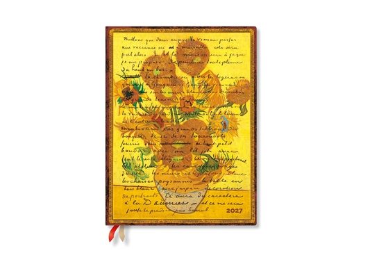 2027 Van Gogh, Sunflowers Ultra Horizontal Hardcover 12-Month Weekly Planner, 160pg, 100gsm by Paperblanks (Embellished Manuscripts Collection)