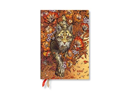 2027 Lynx Rising MIDI Horizontal Softcover 12-Month Weekly Planner, 176pg, 100gsm by Paperblanks (Erica Williams Art)
