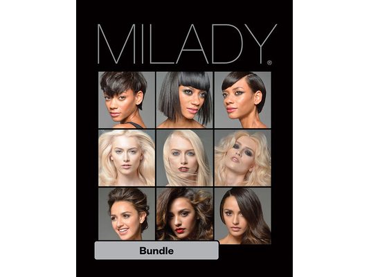 Bundle: Milady Standard Cosmetology, 13th + Milady Standard Haircutting System, Spiral Bound Version + Theory Workbook for Milady Standard Cosmetology