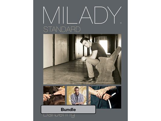 Bundle: Milady Standard Haircutting System, Spiral Bound Version + Milady Standard Barbering, 6th + Student Workbook for Milady Standard Barbering, 6t