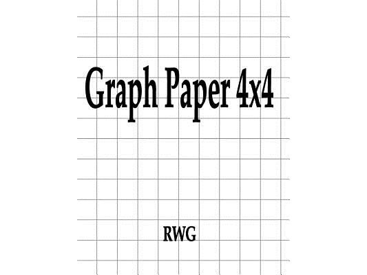 Graph Paper 4x4: 150 Pages 8.5" X 11"