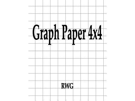 Graph Paper 4x4: 200 Pages 8.5" X 11"