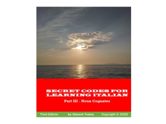Secret Codes for Learning Italian, Part III - Noun Cognates