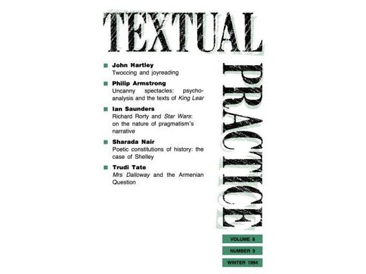 Textual Practice: Volume 8, Issue 3