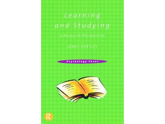 Learning and Studying: A Research Perspective