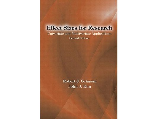 Effect Sizes for Research: Univariate and Multivariate Applications